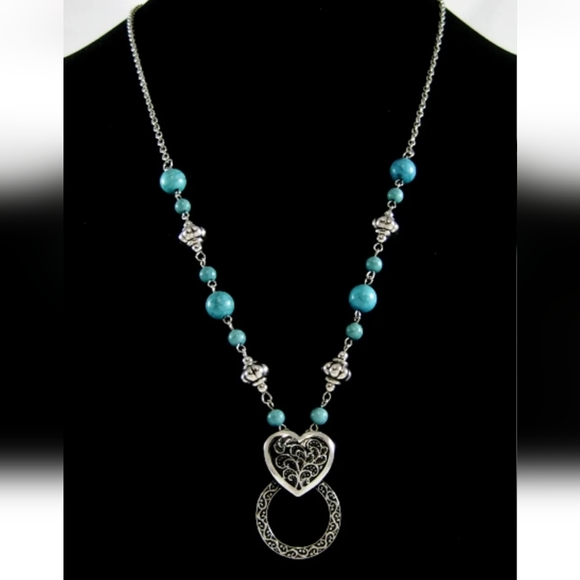 EYEGLASS/ID HOLDER TURQUOISE NECKLACE - Picture 6 of 6
